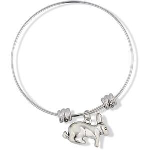 Rabbit Bunny 3D Fancy Charm Bangle